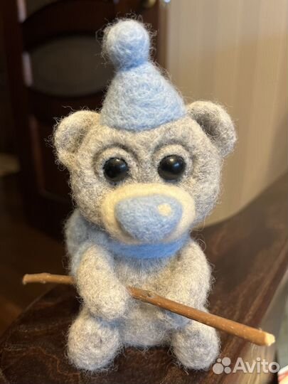 Мишка из войлока