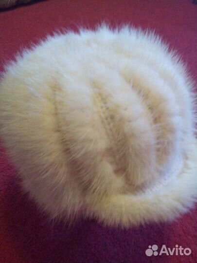 Норковая шапка берет