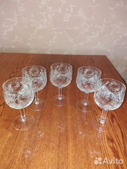 Фужеры хрустальные СССР