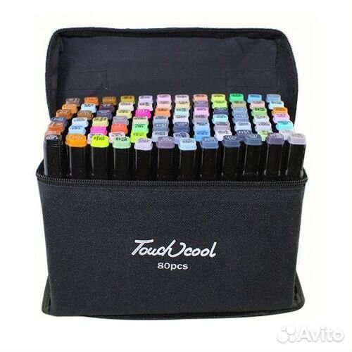 Набор двухсторонних маркеров 80 шт в упаковке