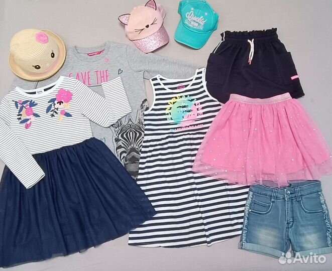 Детская одежда для девочки 122 128 пакетом