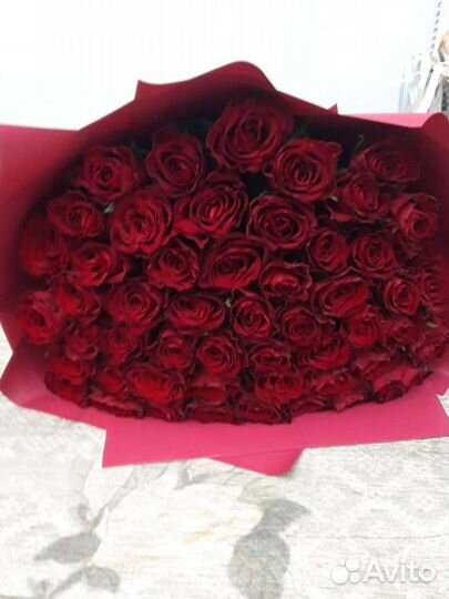 Розы Цветы 25,35,45,55,101 Оптом
