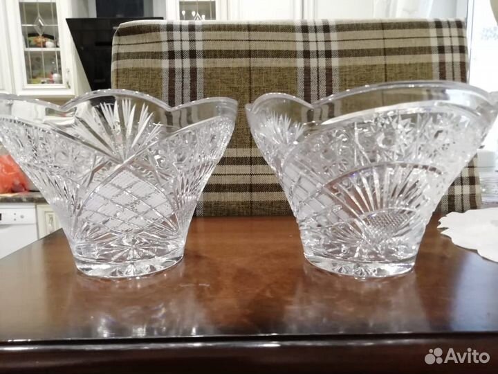 Хрустальная парная посуда