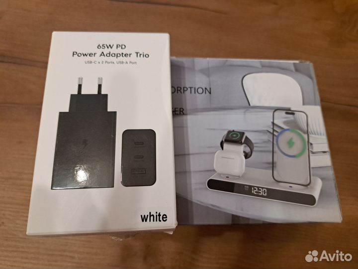 Беспроводная зарядная станция + адаптер