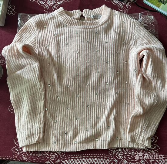 Свитер розовый женский, S