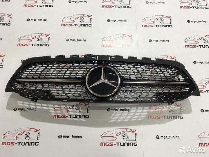Решетка Mercedes A W177 Diamond Black Дистроник