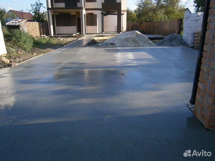 Бетонные и фундаментные работы, отмостка