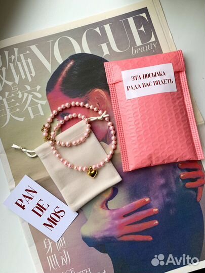 Ожерелье из натурального жемчуга ручная работа