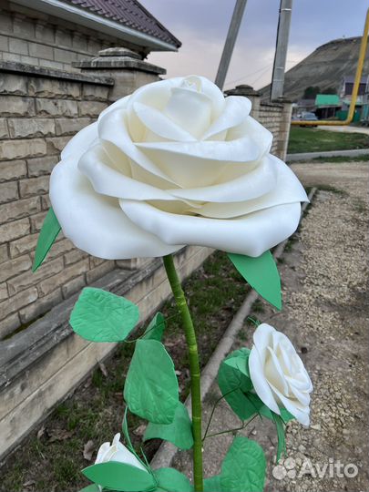 Цветок роза из изолона