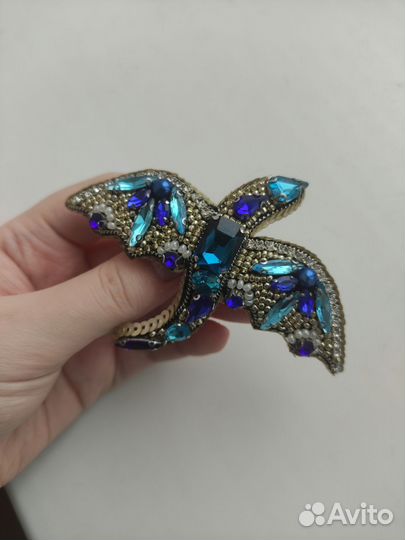 Брошь ручной работы Дракон