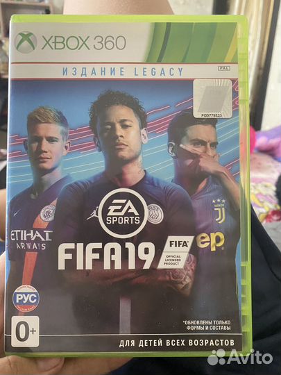 Диск fifa 19 на xbox 360
