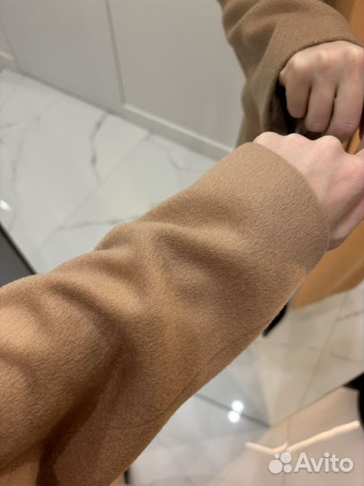 Пальто бежевое шерсть Anna Pekun