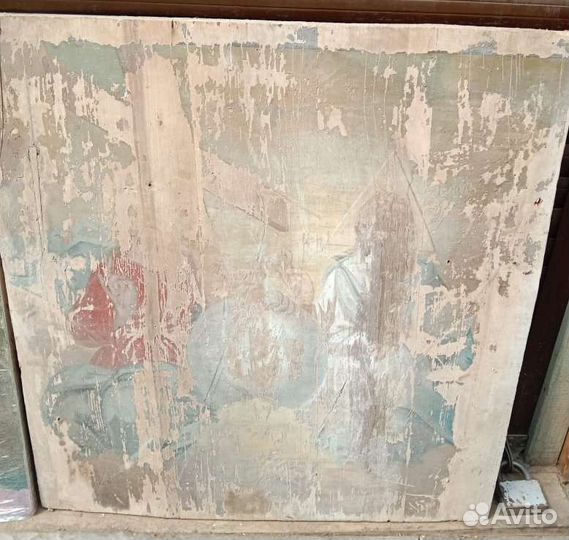 Икона Святая троица под реставрацию