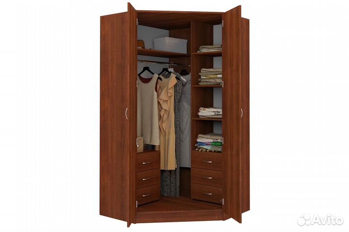 Шкаф распашной угловой 