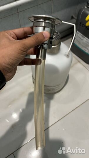 Промывочная кега 5 л (Чехия) +2 головки тип А и S