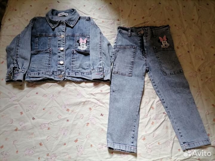 Джинсовые вещи для девочки 98,104