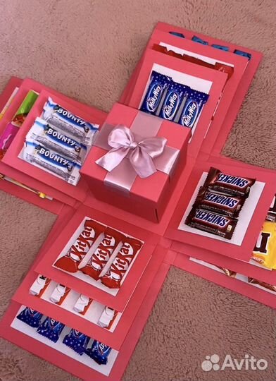Коробка сюрприз Сладкий подарок Подарочный бокс