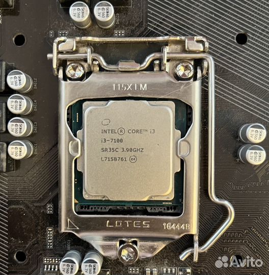 Intel i3-7100, материнская плата GA-B250-HD3, 8Gb