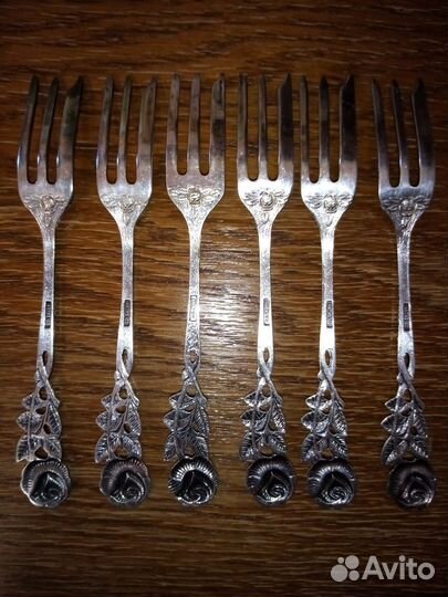 Набор десертных вилок и ложек. Германия. Винтаж