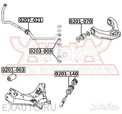 Сайленблок переднего верхнего рычага