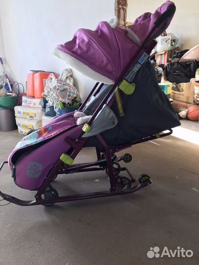 Санки коляска nika