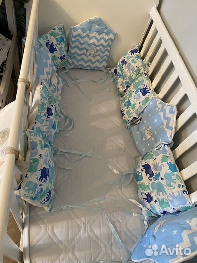 Подушки мягкие бортики в детскую кроватку