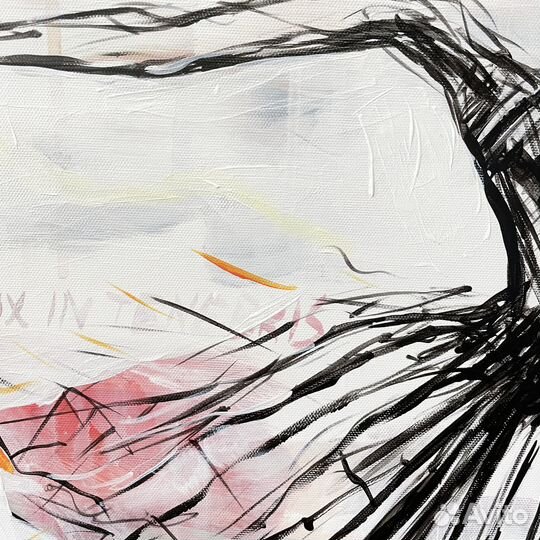 Картина, Изящная Балерина, 80х80см, Балет