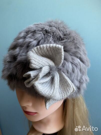 Шапка для девочки,кролик
