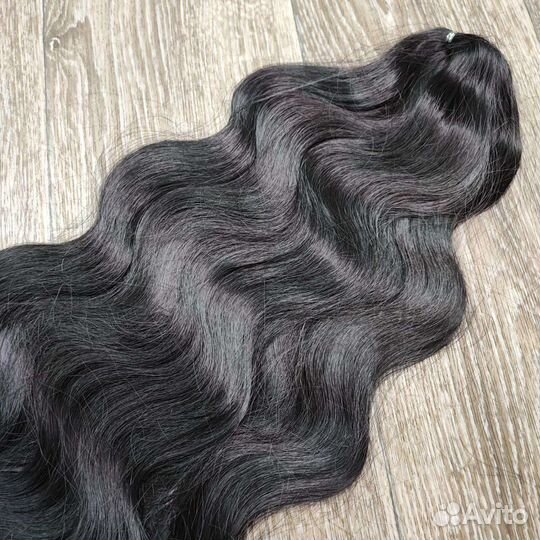 Афролоконы body wave, оттенок горький шоколад, #2