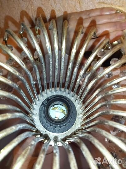 Светильник бра настенный хрустальный СССР