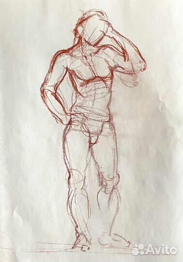 Наброски мужской фигуры
