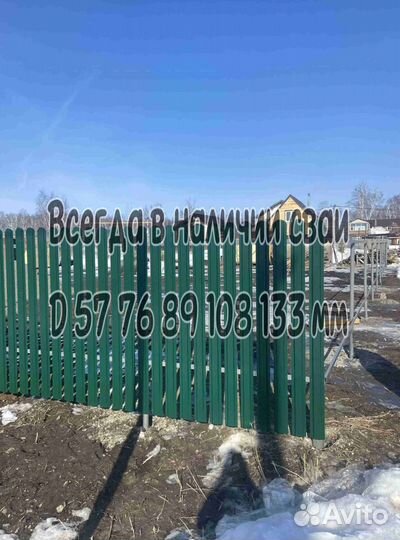 Винтовые сваи теплица