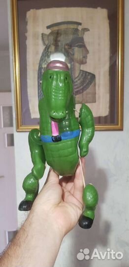 Целлулойд, игрушка из СССР, крокодил