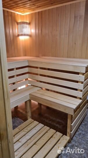 Сауна с бассейном