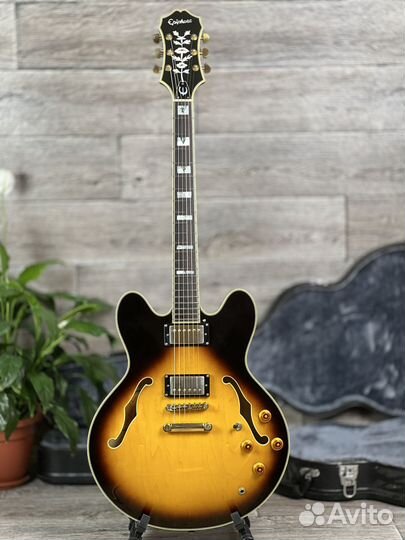 2007 Epiphone Sheraton II Vintage Sunburst Korea +