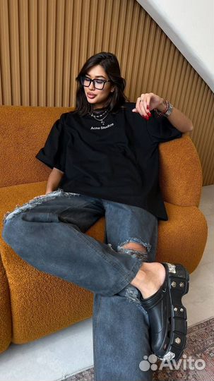 Футболка Acne Studios оверсайз трендовая (3 цаета)