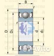 Подшипник 6202dducm NSK 15х35х11 аналог 180102