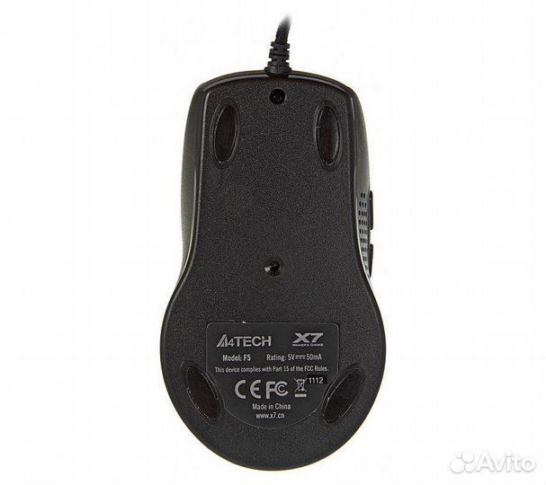 Мышь A4Tech V-Track F5, черный/рисунок