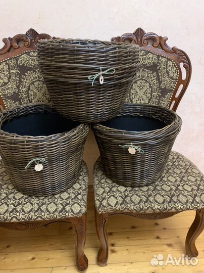 Кашпо из ротанга