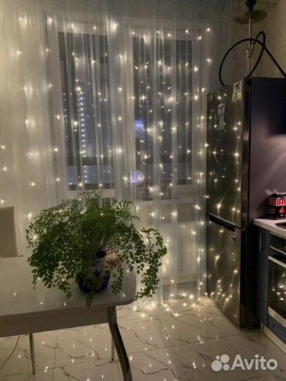 Гирлянды штора занавес