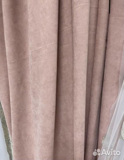 Комплект канвас и тюль пёрышки