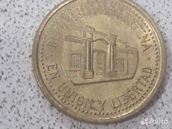 Монета 50 сентавос (centavos) Аргентина