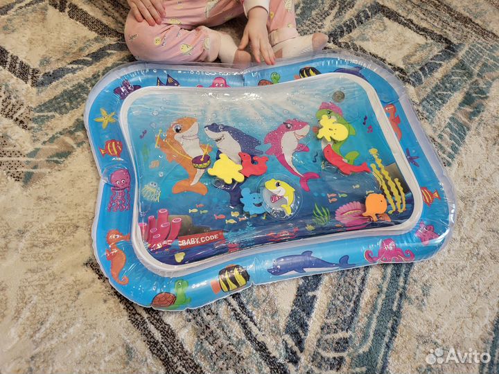 Детский развивающий коврик водный