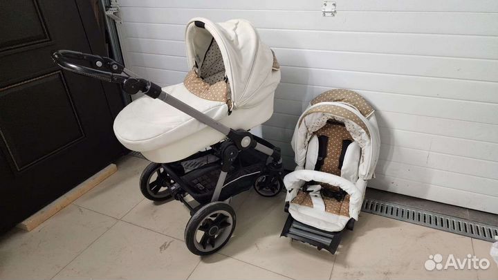 Коляска 2 в 1 эко кожа