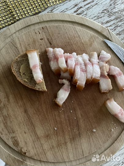 Копченое домашнее сало