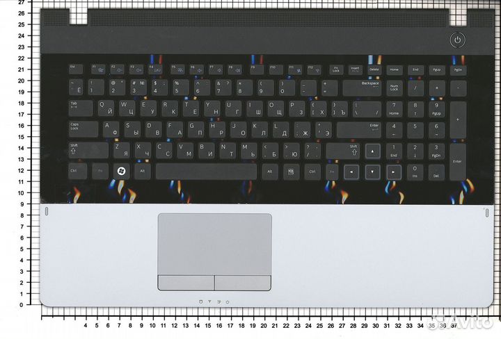 Клавиатура для samsung NP305E7A топкейс серый