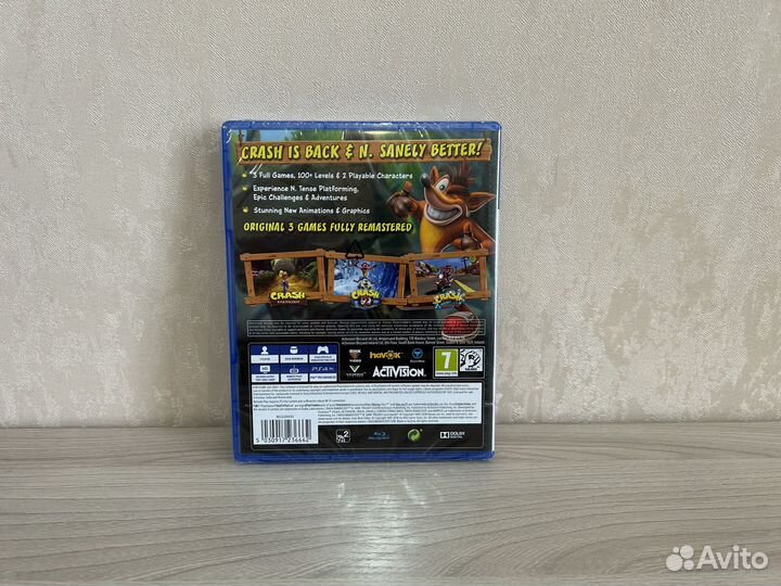 Crash bandicoot n sane trilogy ps4 ps5 диск