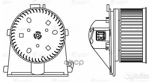 Э/вентилятор отоп. для а/м VW Passat B5 (96) /A