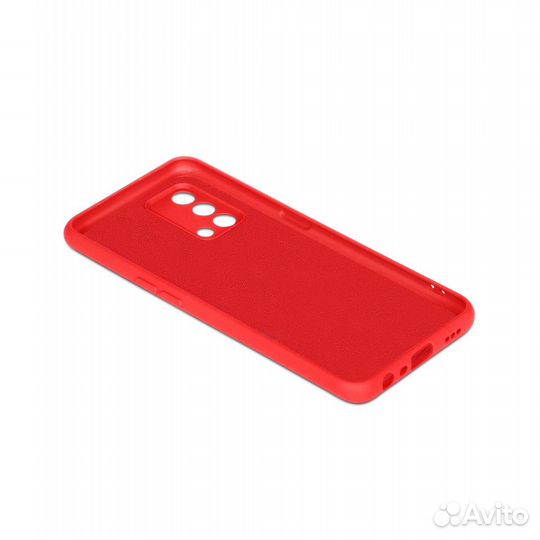 Силиконовый чехол с микрофиброй для Oppo A74 (4G)