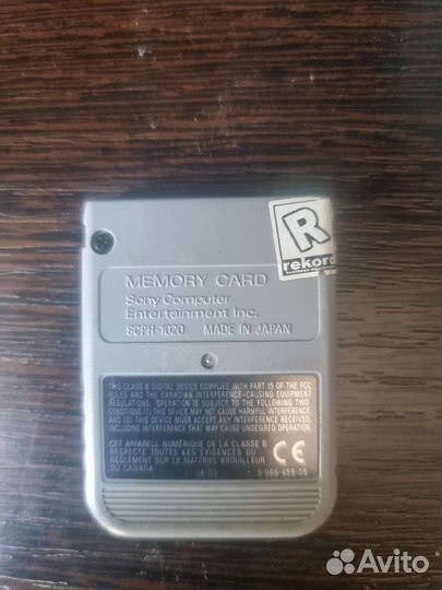 Карта памяти ps 1